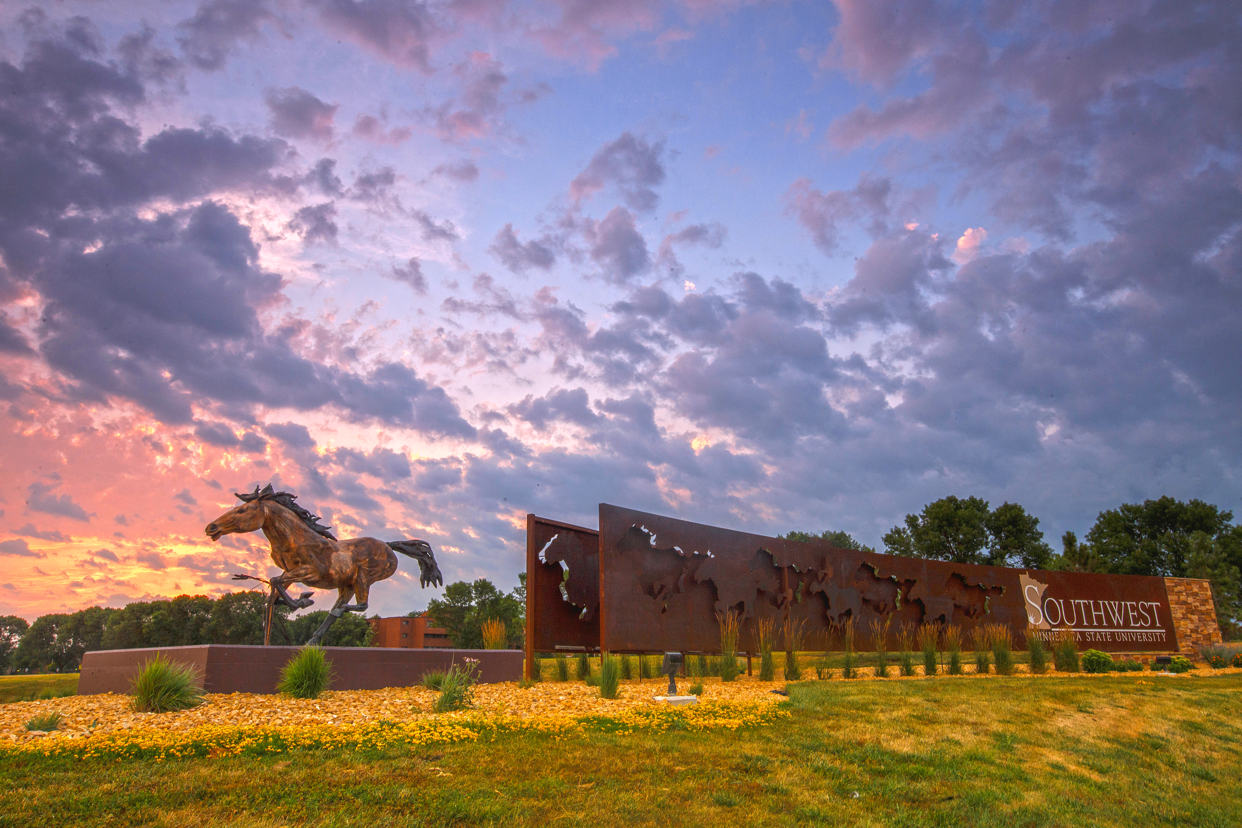 Entrance Sign Looking West